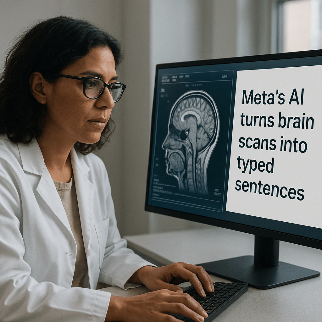 🧠 Meta's AI turns brain scans into typed sentences