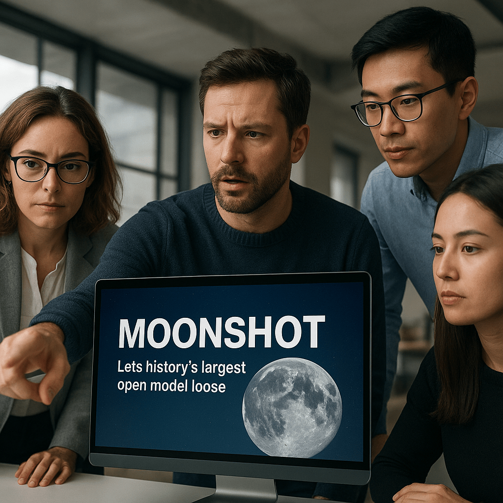 🌙 Moonshot lets history's largest open model loose